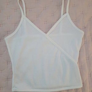 criss cross ribbed tank top